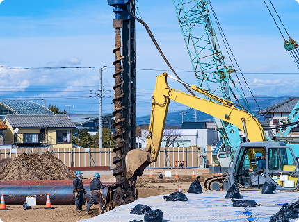 建物を支える、最も重要な土台づくり